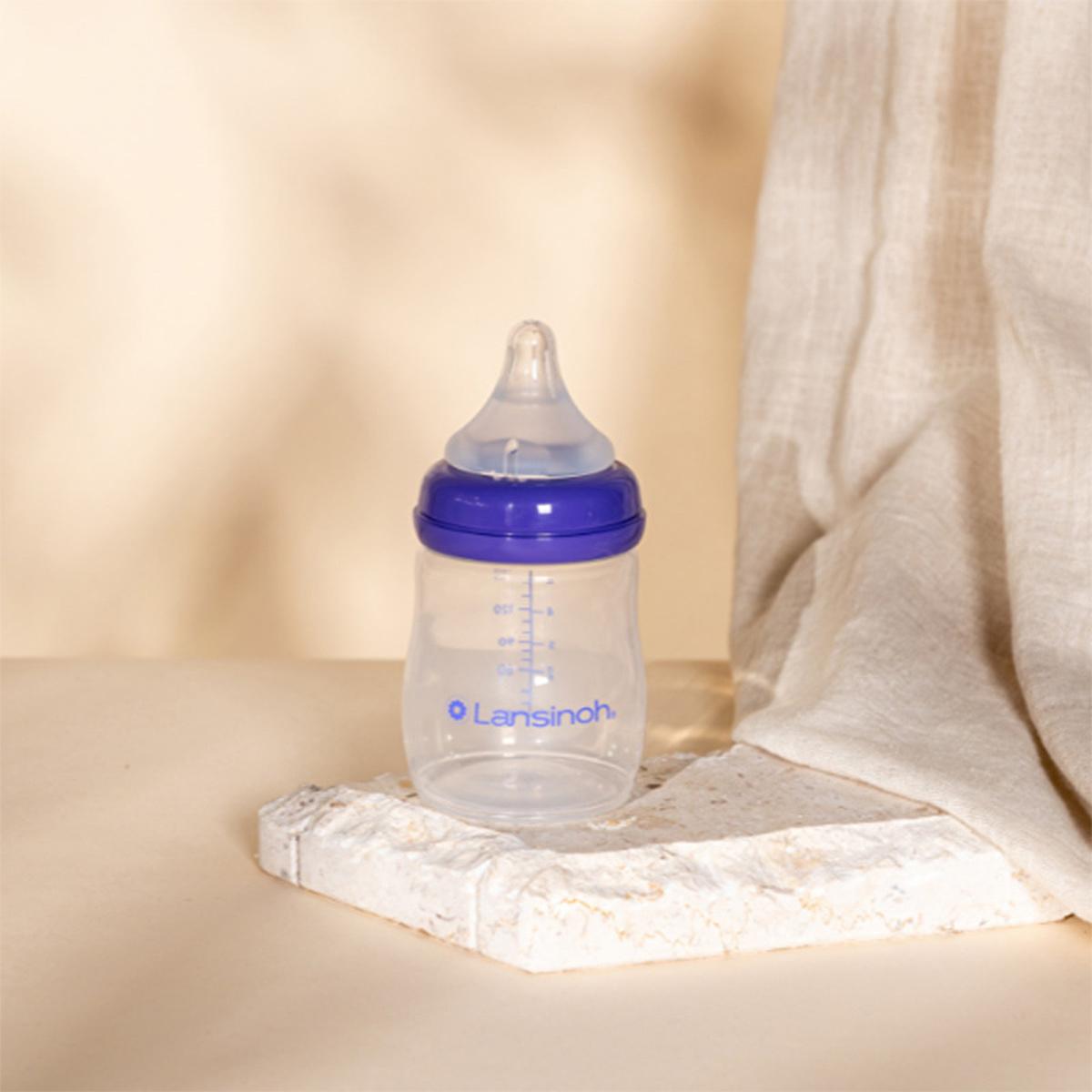 Lansinoh NaturalWave Baby Bottle Nipple - Anti-Colic, BPA Free, Easy Breastfeeding to Bottle Transition for Newborns &amp; Infants