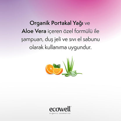 Ecowell Organic Baby Cleansing Gel - Gentle, Natural, Vegan &amp; Chemical-Free for Baby&