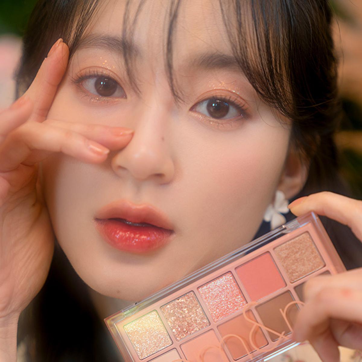 rom&amp;nd Dreamy Lilac Garden Eyeshadow Palette: Create Stunning Eye Looks with Matte &amp; Shimmer Shades, High Pigment Korean Eye Makeup