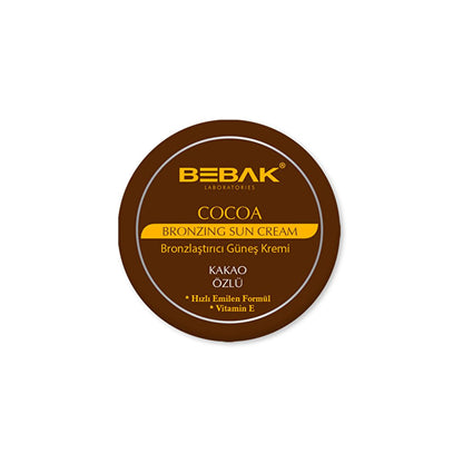 Bebak Cocoa Tanning Cream: Achieve a Beautiful Bronzed Tan, Moisturizes Dry Skin &amp; Extends Tan Duration - Sun Tanning Lotion, 100 ml