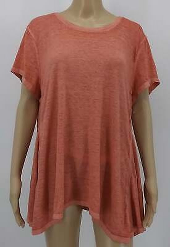 Style &amp; Co Seamed High-Low Top, Size Medium