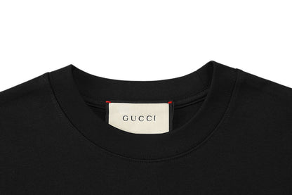 Gucci T-Shirt Black Crewneck Premium Cotton – Luxury Casual Wear