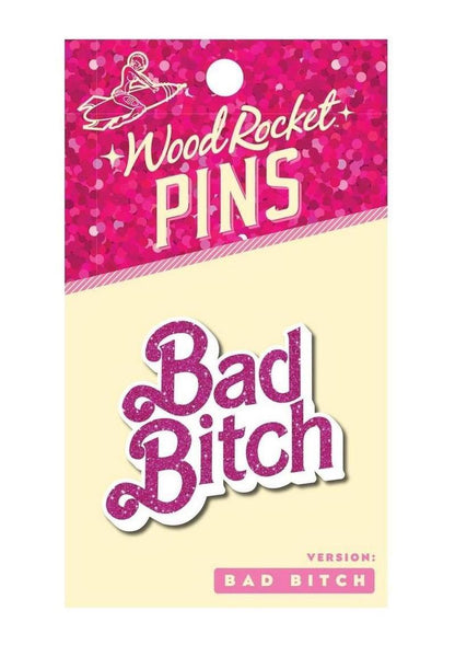 Bad Bitch Enamel Pin By Pink Glitter