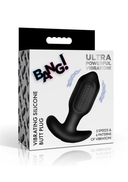 Bang! Vibrating Silicone Butt Plug