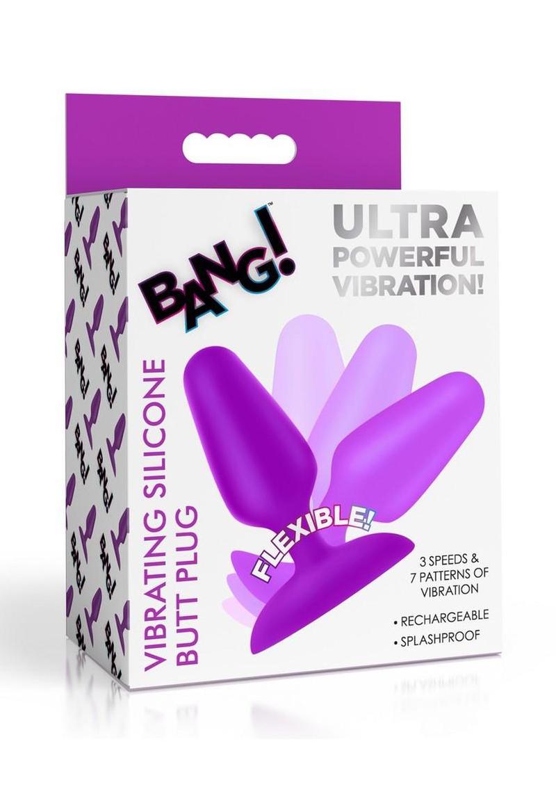 Bang! Vibrating Silicone Butt Plug