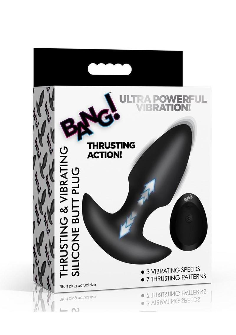 Bang! Thrusting And Vibrating Butt Plug