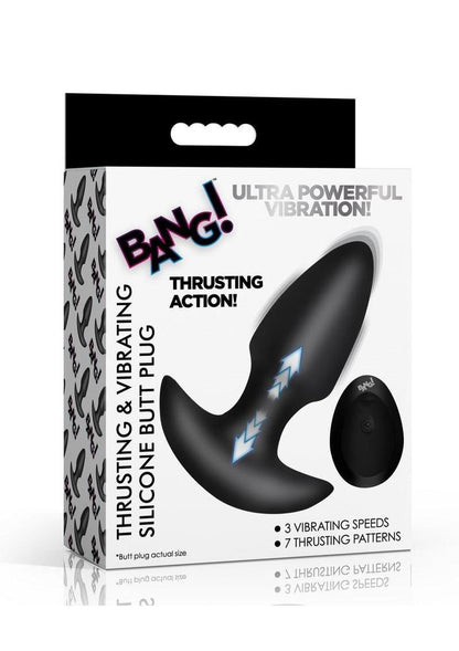 Bang! Thrusting And Vibrating Butt Plug