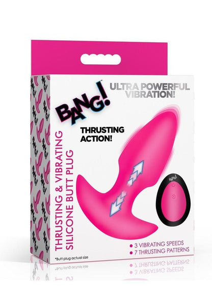 Bang! Thrusting And Vibrating Butt Plug