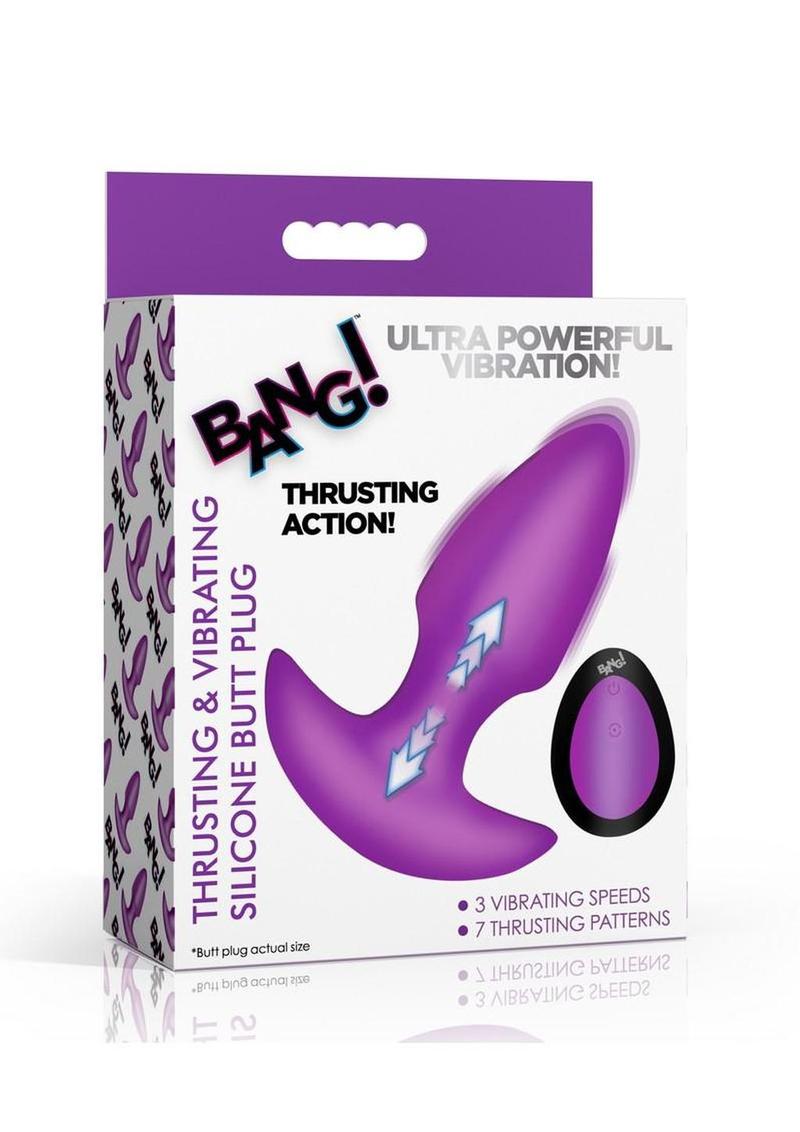 Bang! Thrusting And Vibrating Butt Plug