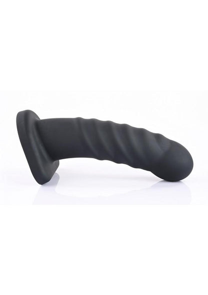 Ribbed Silicone Hollow Dildo Banx