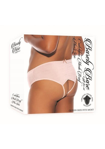 Barely Bare Crotchless Mesh Brief