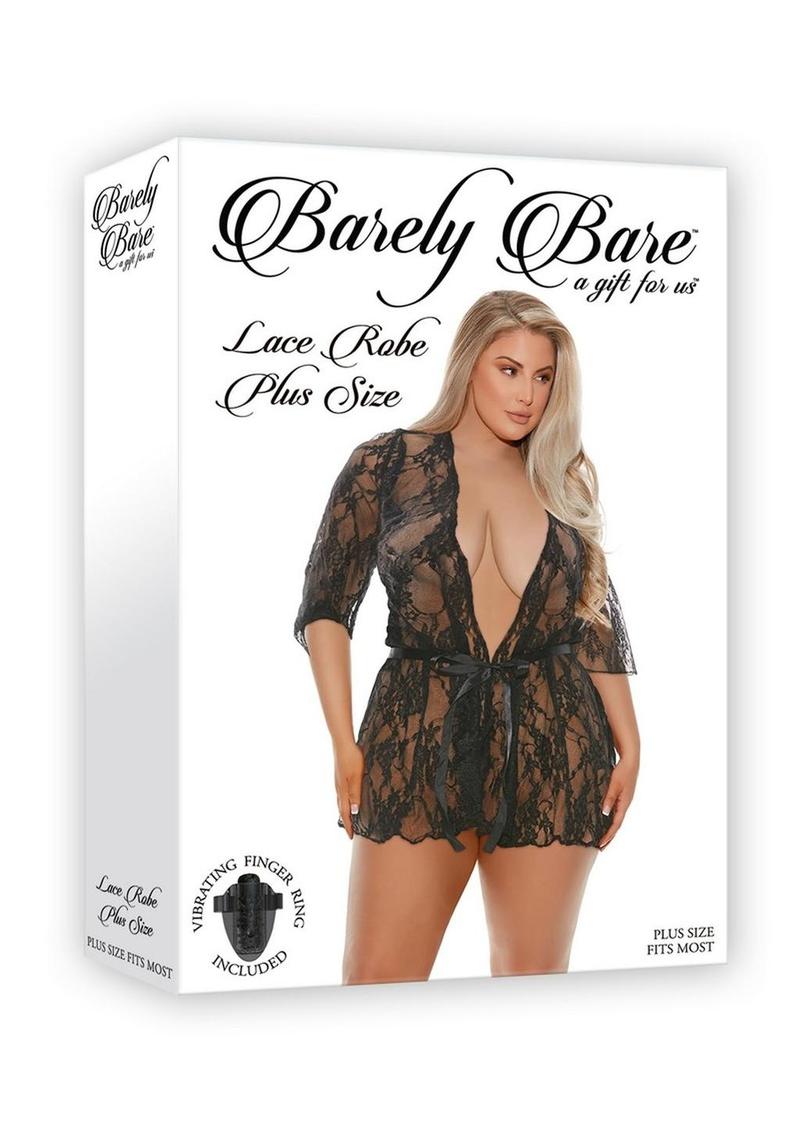 Barely Bare Lace Robe Plus Size