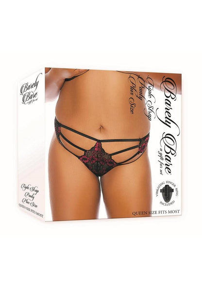 Barely Bare Triple-Strap Plus-Size Panty