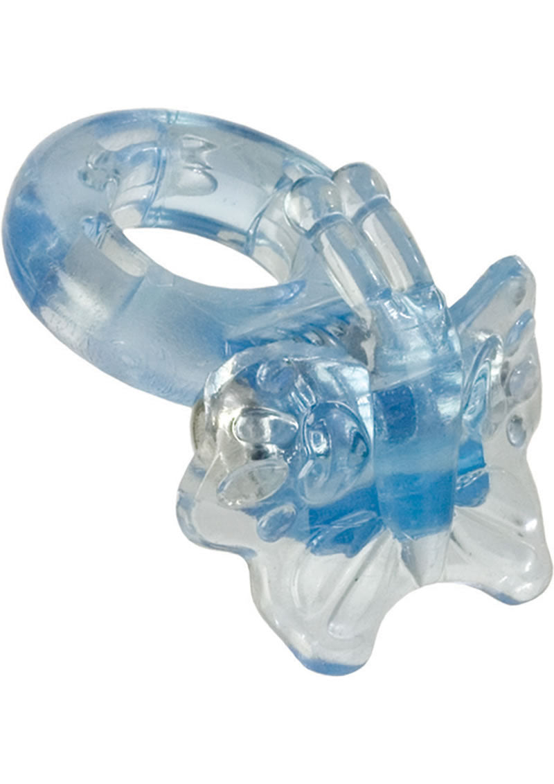 Basic Essentials Butterfly Enhancer Vibrating Cock Ring