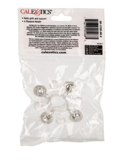 Basic Essentials Enhancer Cock Ring With Beads