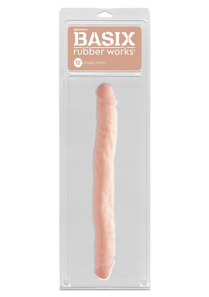 Basix Rubber Works 12in Double Dong Waterproof And Realistic Design