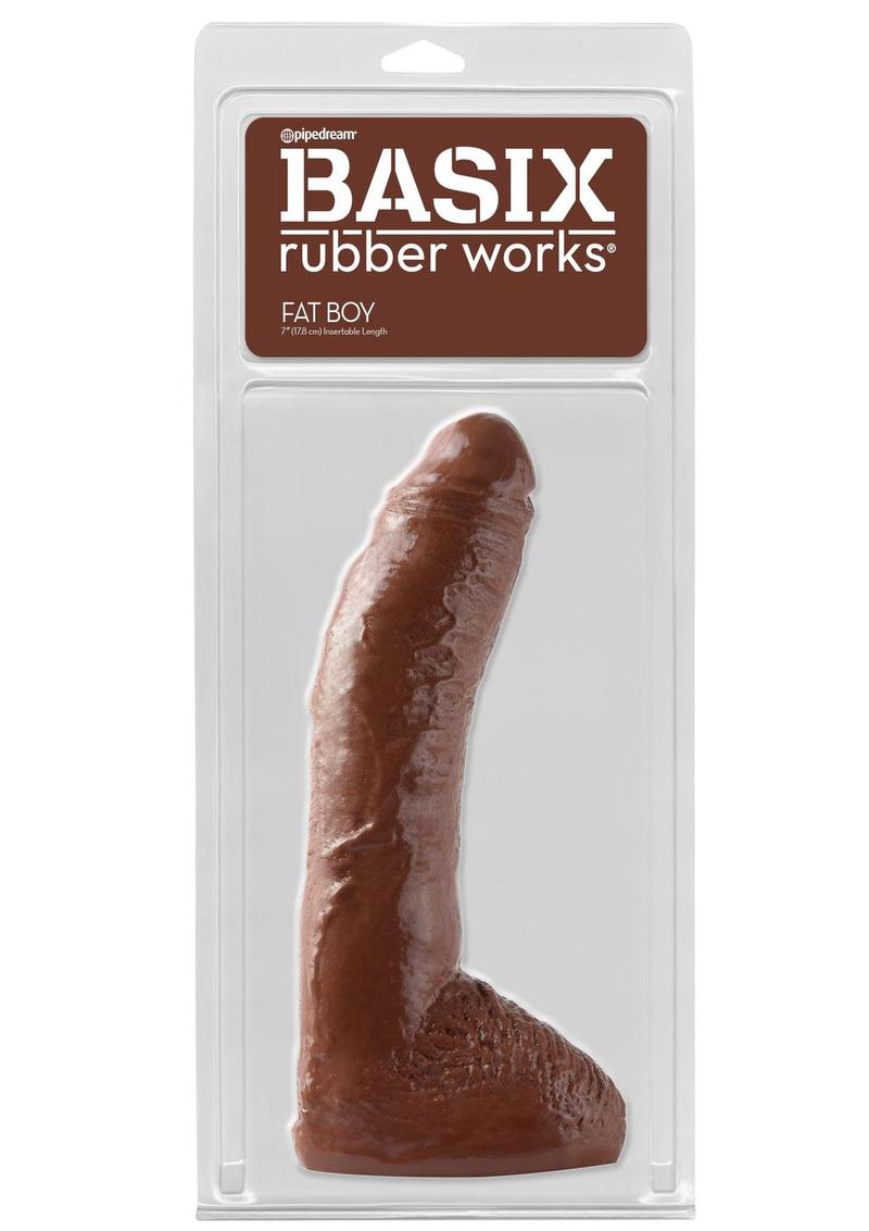 Basix Rubber Works Fat Boy Dong 10 Inch Realistic Dildo
