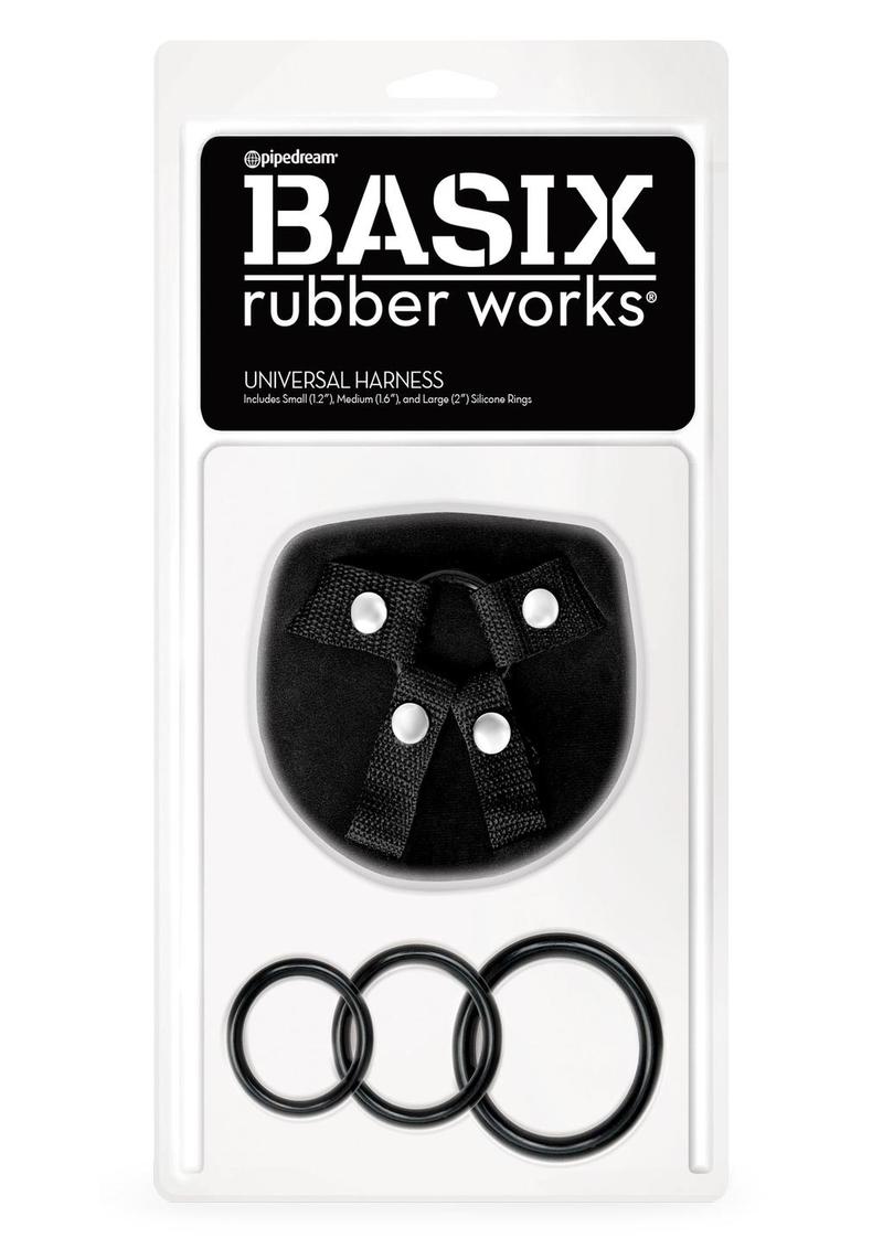 Basix Rubber Works Universal Harness with Silicone Rings