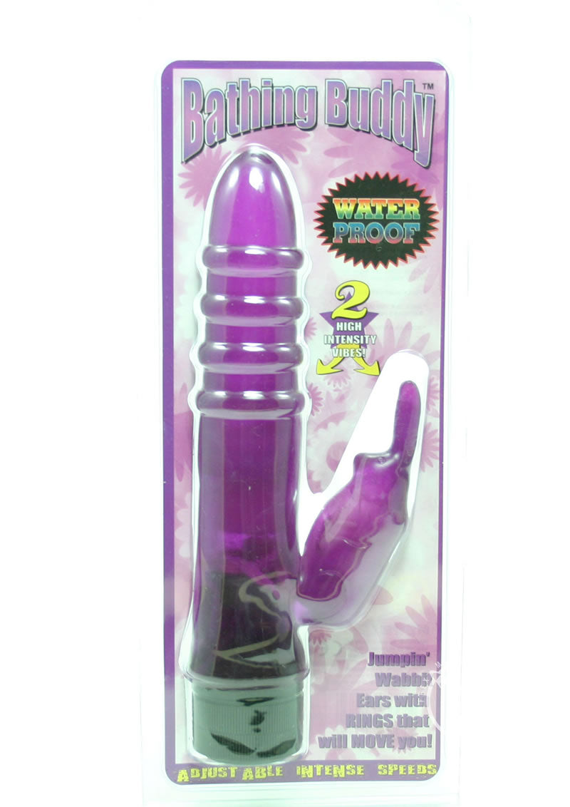 Bathing Buddy Waterproof Jelly Rabbit Vibrator