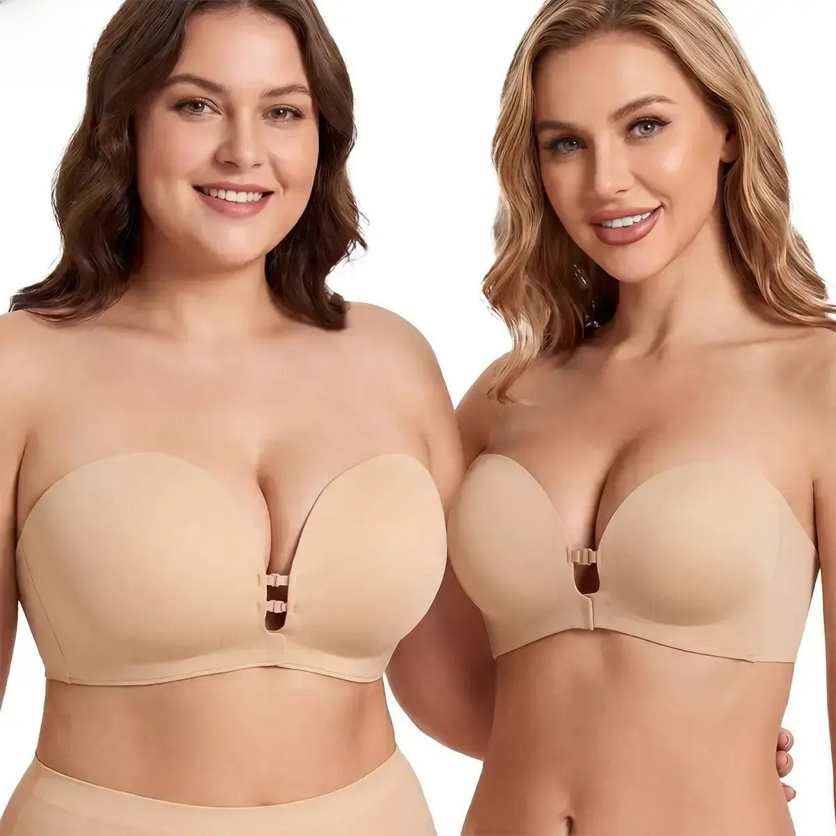 Women Strapless Front-Clasp Bra