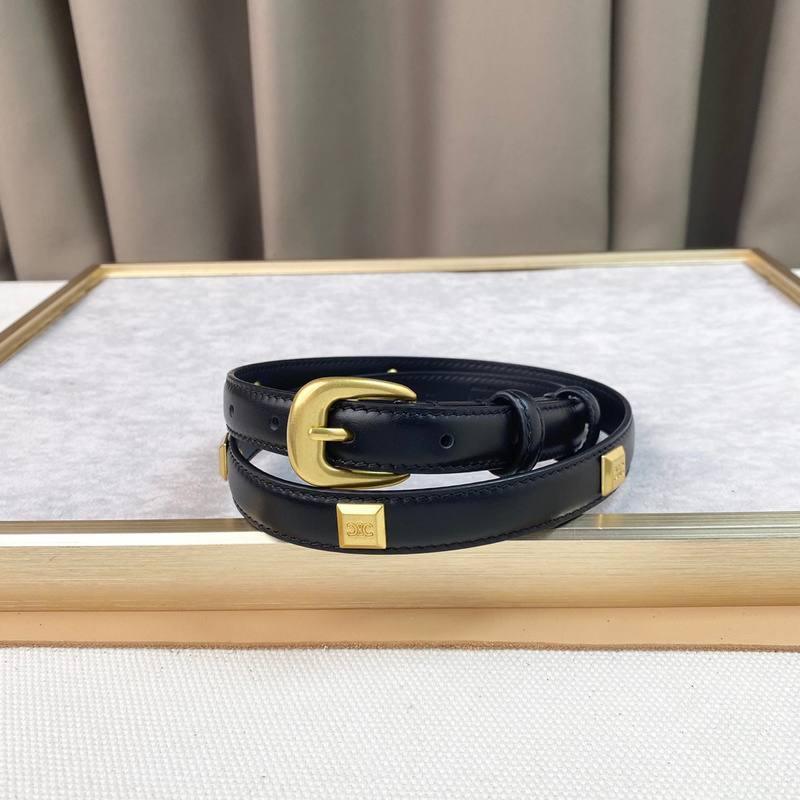 Celine Women Gold Buckle Belt &