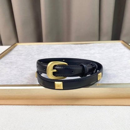 Celine Women Gold Buckle Belt &