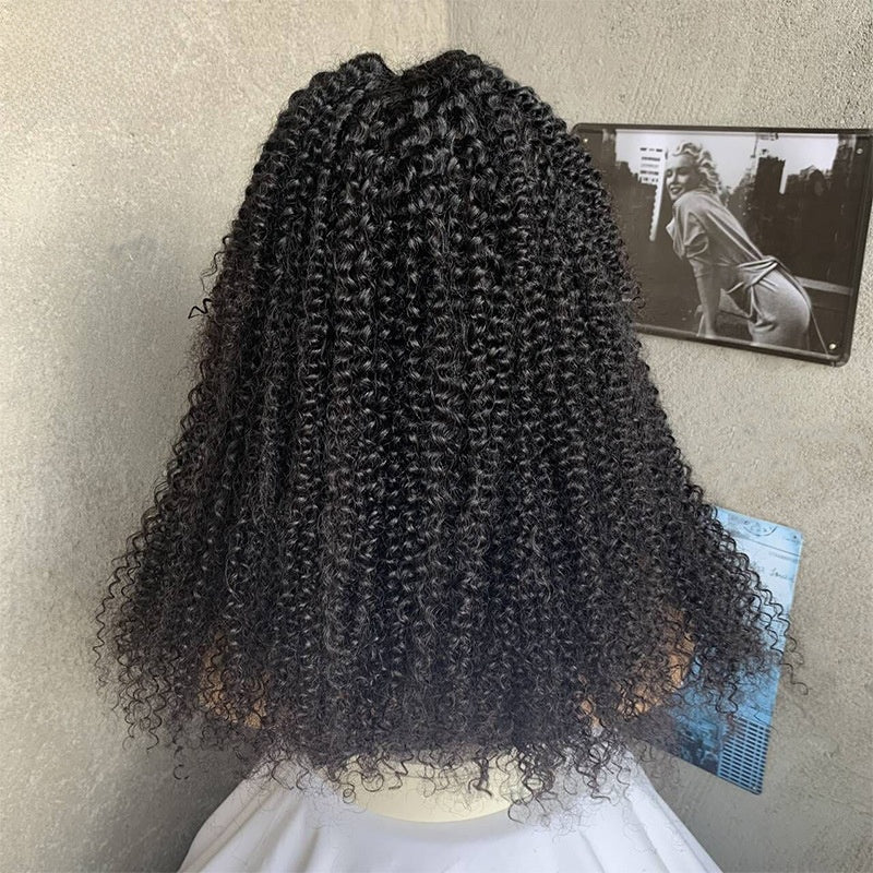 Lace Front Curly Blend Hair Wigs