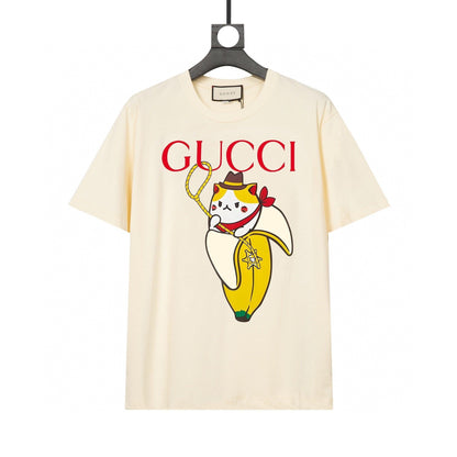 Gucci Banana Cat T-Shirt Beige - Luxury Cotton Tee