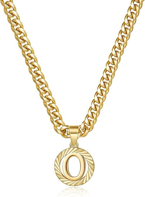 Hollow Letter Pendant Necklace