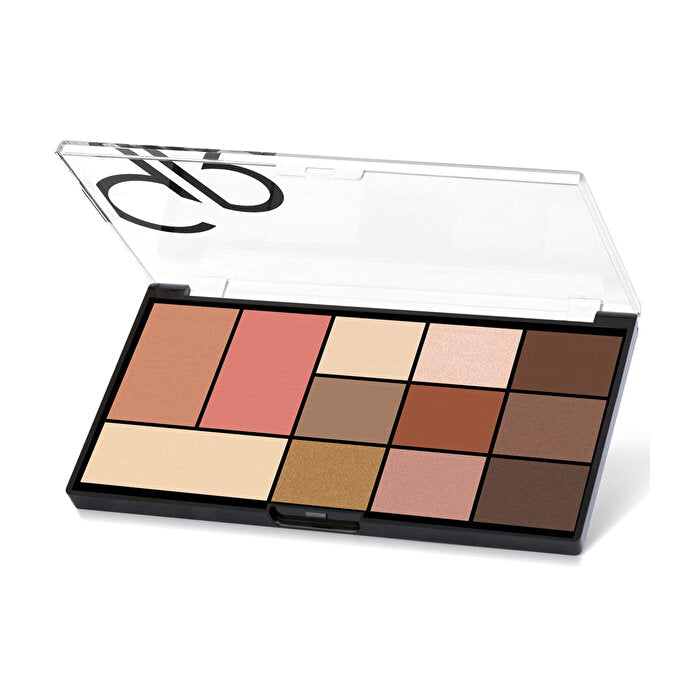 Golden Rose City Style Face &amp; Eye Palette 01 - Warm Nude | 12 Shades