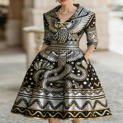 Womens Cardigan Style Linen Dress