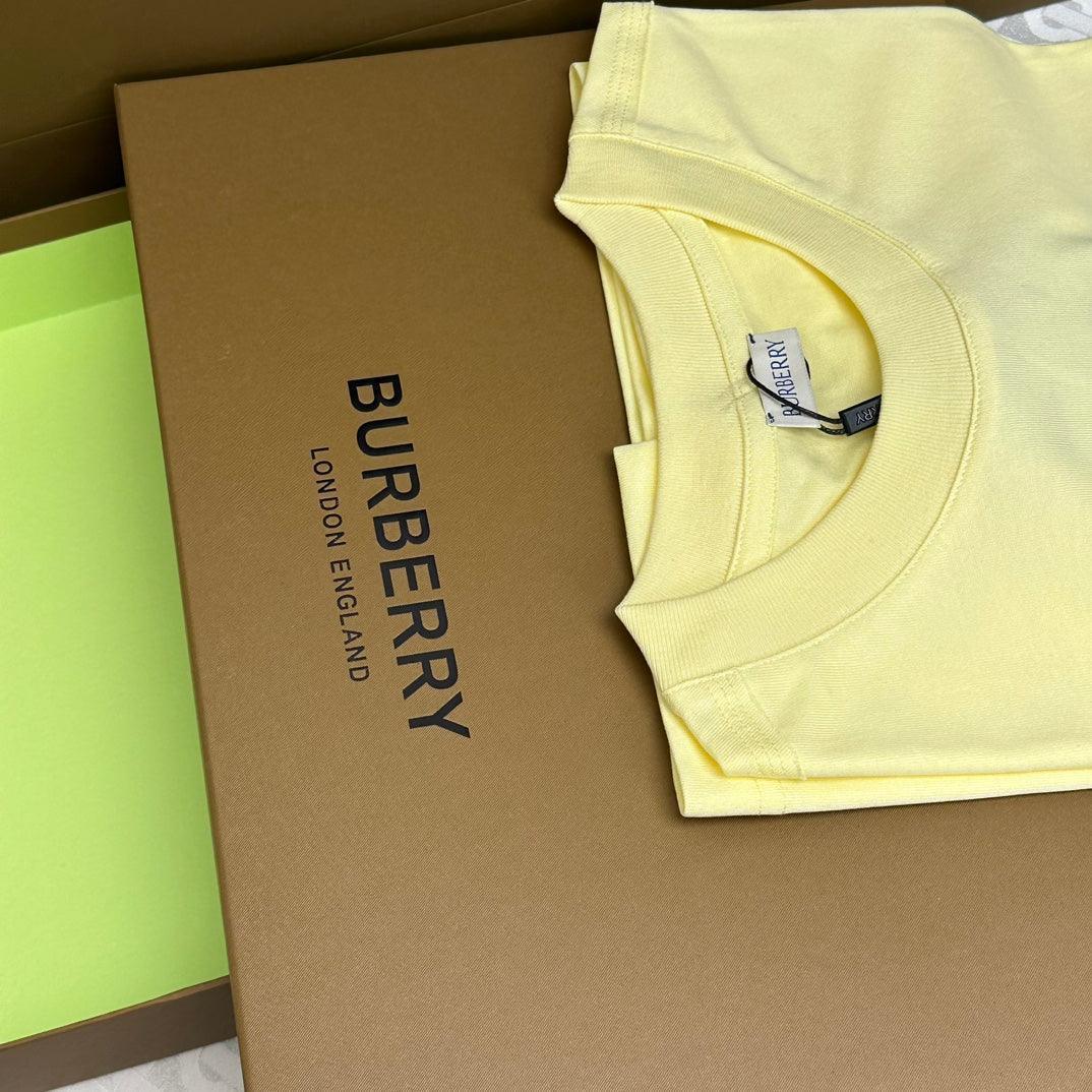 Burberry Yellow T-Shirt Without Collar