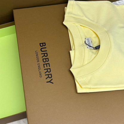 Burberry Yellow T-Shirt Without Collar