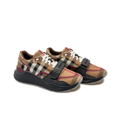 Burberry Ramsey Check Sneakers Birch Brown