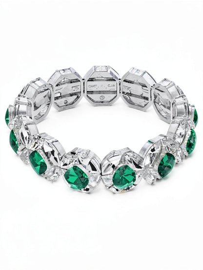 Charter Club Crystal and Stone Stretch Bracelet