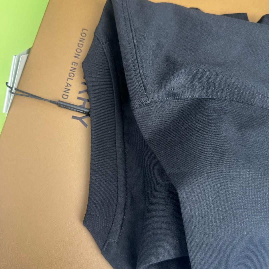 Burberry Black T-Shirt Without Collar