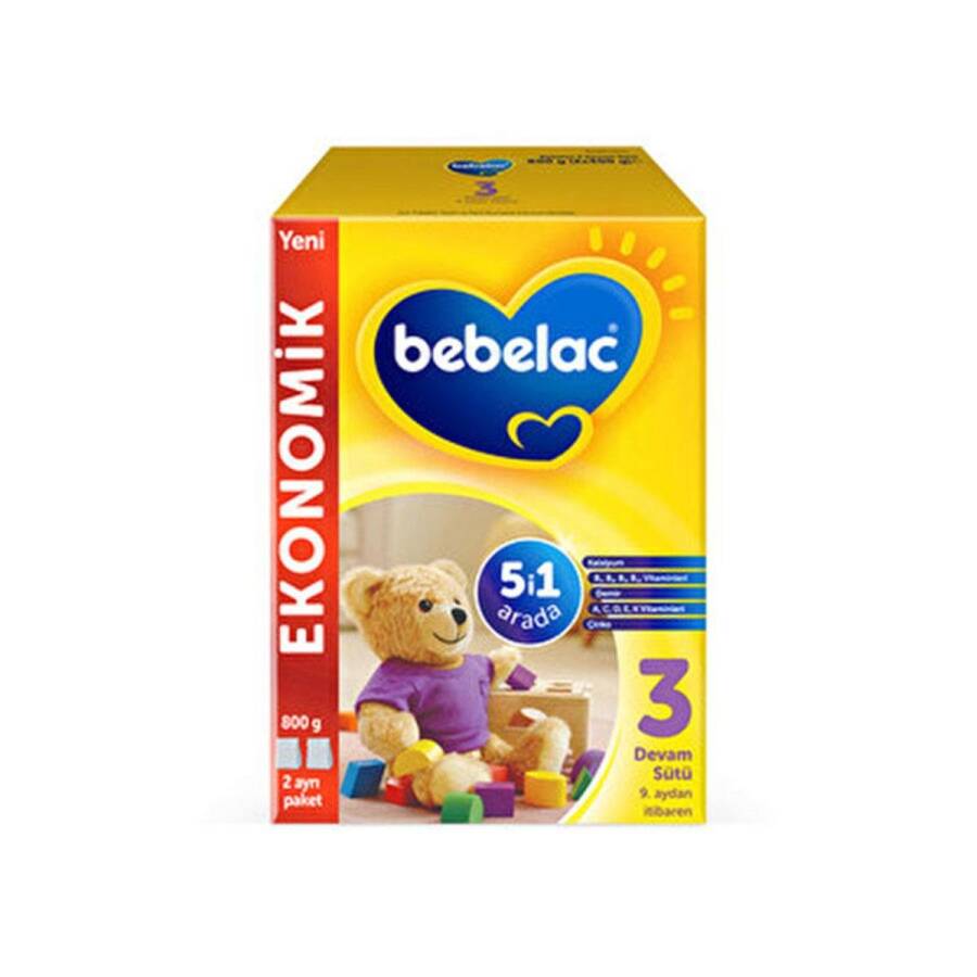 Bebelac 3 Follow-On Milk Formula for 9 Months+ 800g