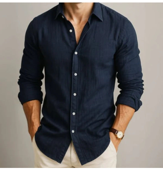 Mens Casual Long Sleeve Shirt