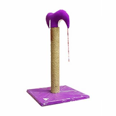 Bedspet Slim Cat Scratching Post Durable Sisal Purple 50cm