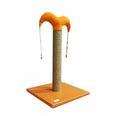 Bedspet Slim Cat Scratching Post Durable Sisal Orange 50 cm