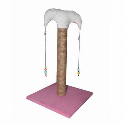 Bedspet Slim Pink Cat Scratching Post for Furniture Protection 50cm