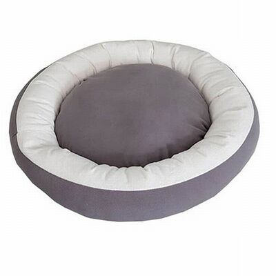 Bedspet Donut Pet Bed for Cats and Small Dogs Grey &amp; White