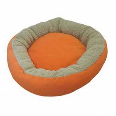 Bedspet Donut Cat and Small Dog Bed Orange Comfort Cushion