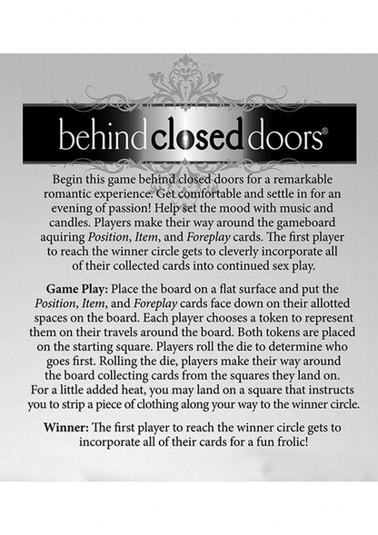 Behind Closed Doors Board Game