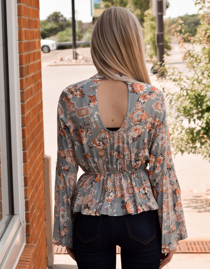 Ava Vintage Blouse - Sage