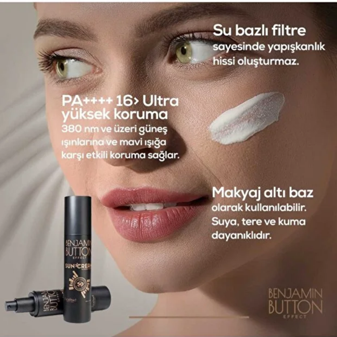 Benjamin Button Effect SPF 50 Moisturizing Sunscreen 100 ml