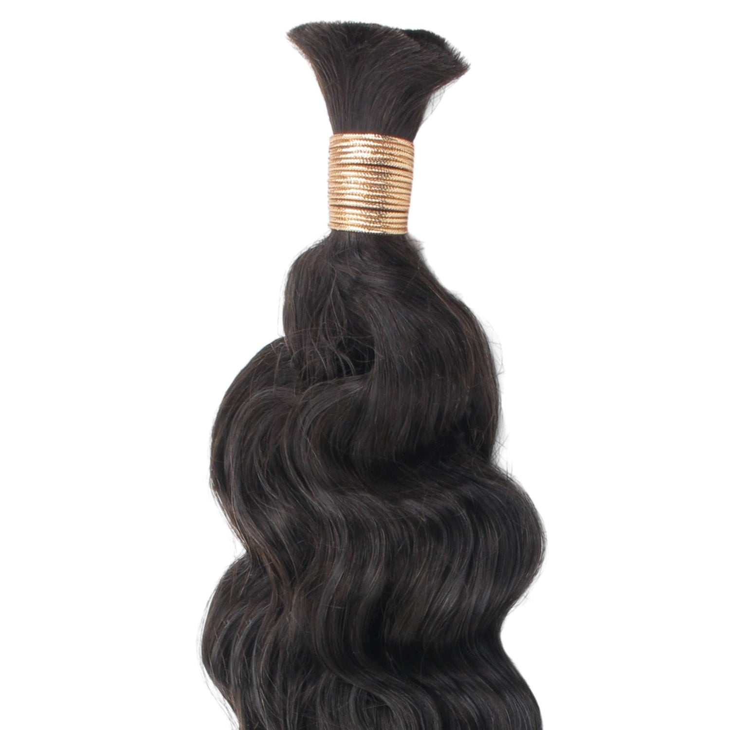 Beach Wave Bulk 100% Human Braiding Hair