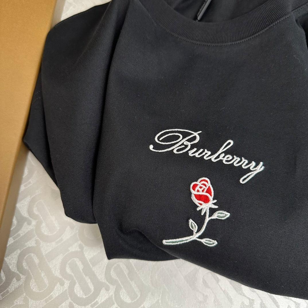 Burberry T-Shirt With Rose Without Collar &