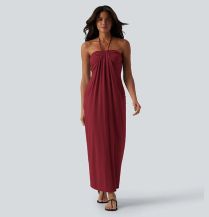 Halter Neck Backless Summer Dress
