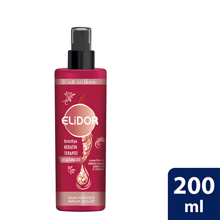 Elidor Brazilian Keratin Therapy Hair Care Lotion 200ml - Silky Smooth